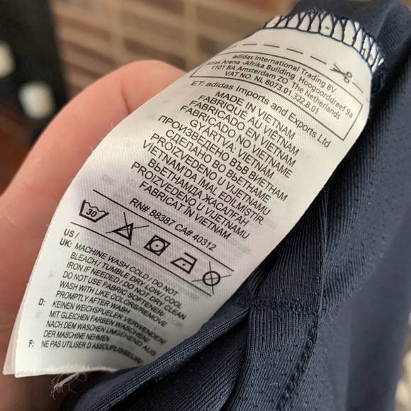 Mens Adidas Climacool Golf Polo, 2XL, Blue - Picture 6 of 7